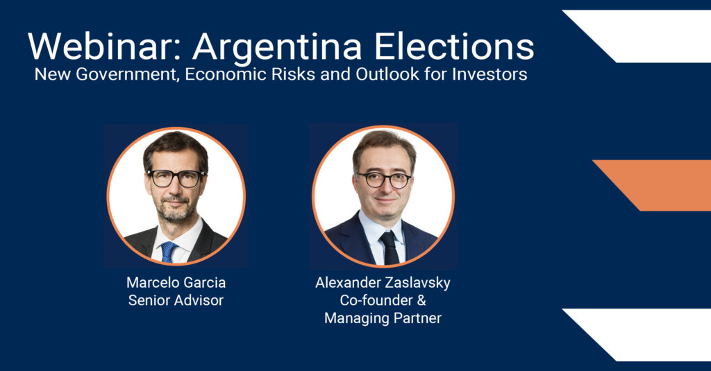 Webinar: Argentina Elections

New Government, Economic Risks and Outlook for Investors